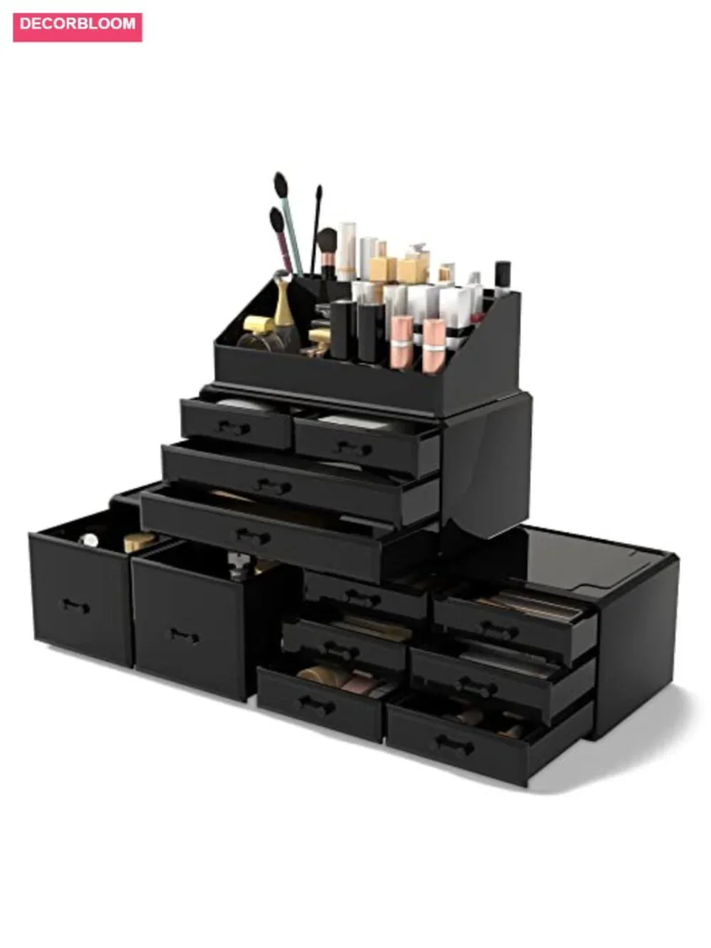 Makeup Cosmetic Organizer Storage Drawers with 12 Drawers